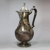 #120M English Sheffield plate silver ewer and cover