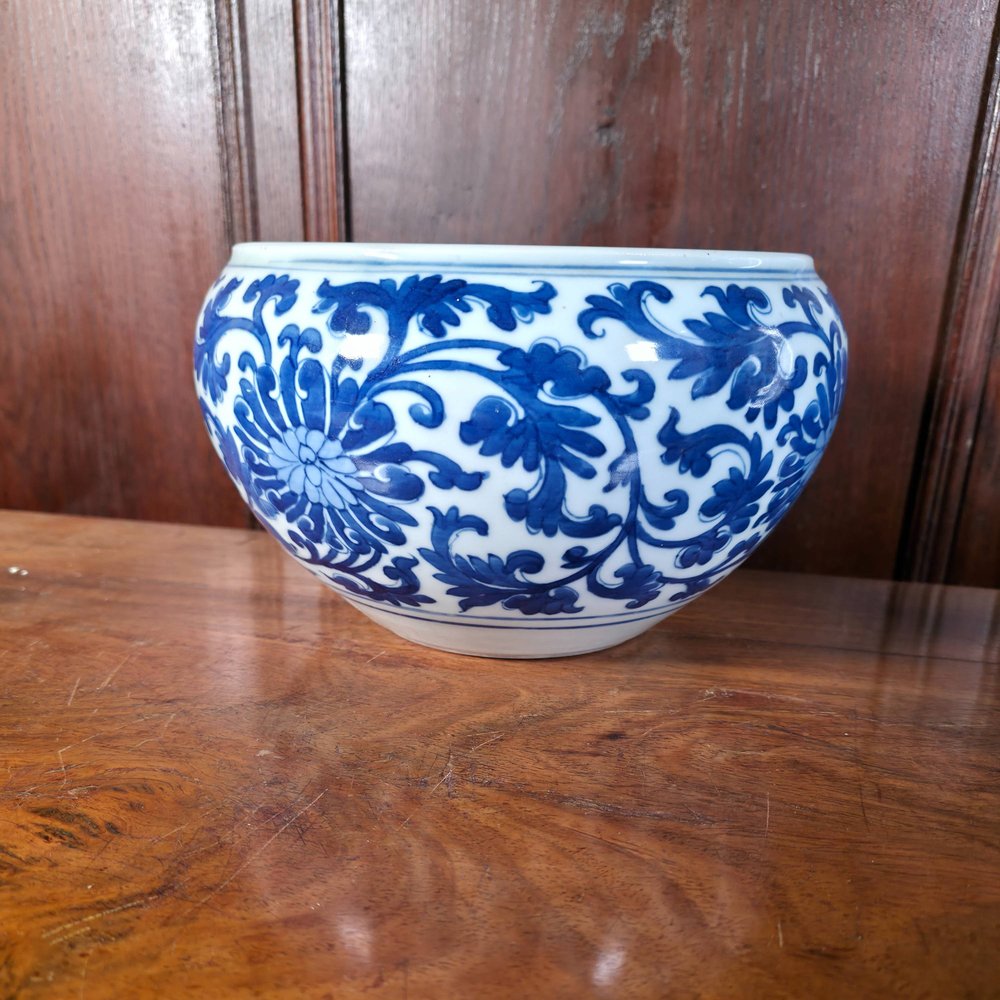 AA28 Chinese bowl kangxi (1662-1722) the convex exterior painted with scrolling lotus