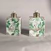 W663 Pair of Chinese famille verte tea caddies, Kangxi (1662-1722)