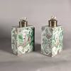 W663 Pair of Chinese famille verte tea caddies, Kangxi (1662-1722)