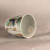 AA62 Famille verte 'U' shape beaker Kangxi(1662-1722) painted in famille verte enamels depicts a famous East Asian allegorical tale known as The Vinegar Tasters (Sān suān tú)