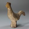 A890 Tang straw-glazed pottery figure of a cockerel, (680 -960)
