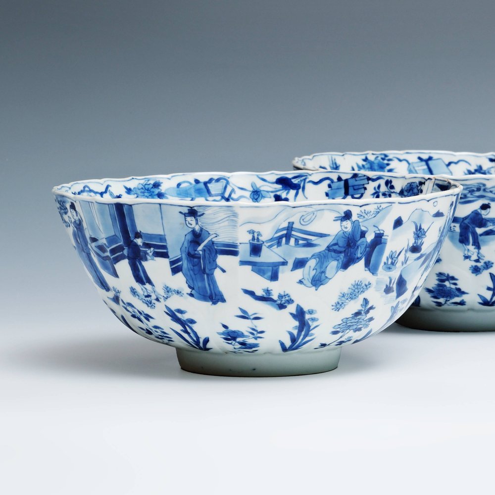 AA9 Large Chinese blue and white bowl, Kangxi(1662-1722)