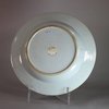 AA18 A CHINESE ARMORIAL PORCELAIN PLATE YONGZHENG(1723-1735