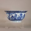 AA22 Chinese blue and white porcelain finely painted bowl, Kangxi period (1662-1722),