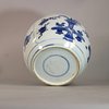 AA37 Chinese blue and white food vessel of bulbous form Kangxi(1662-1722)