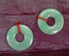 C142 Pair of Chinese jadeite bi discs