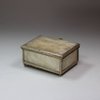 F531a Mother of pearl box, 19th century, engraved with flowers