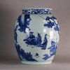 W637 A Large Chinese Blue and White Jar, Ming dynasty (1368-1644)