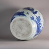 W637 A Large Chinese Blue and White Jar, Ming dynasty (1368-1644)