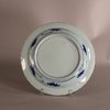 W910 Chinese blue and white ‘Scheveningen’ plate in the style of van Frytom, early 18th century