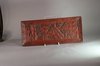 W927 Chinese fineley carved cinnabar lacquer rectangular scroll tray, Kangxi(1668-1722)