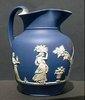 J875 Wedgwood Jasperware blue basalt jug, mid 19th century