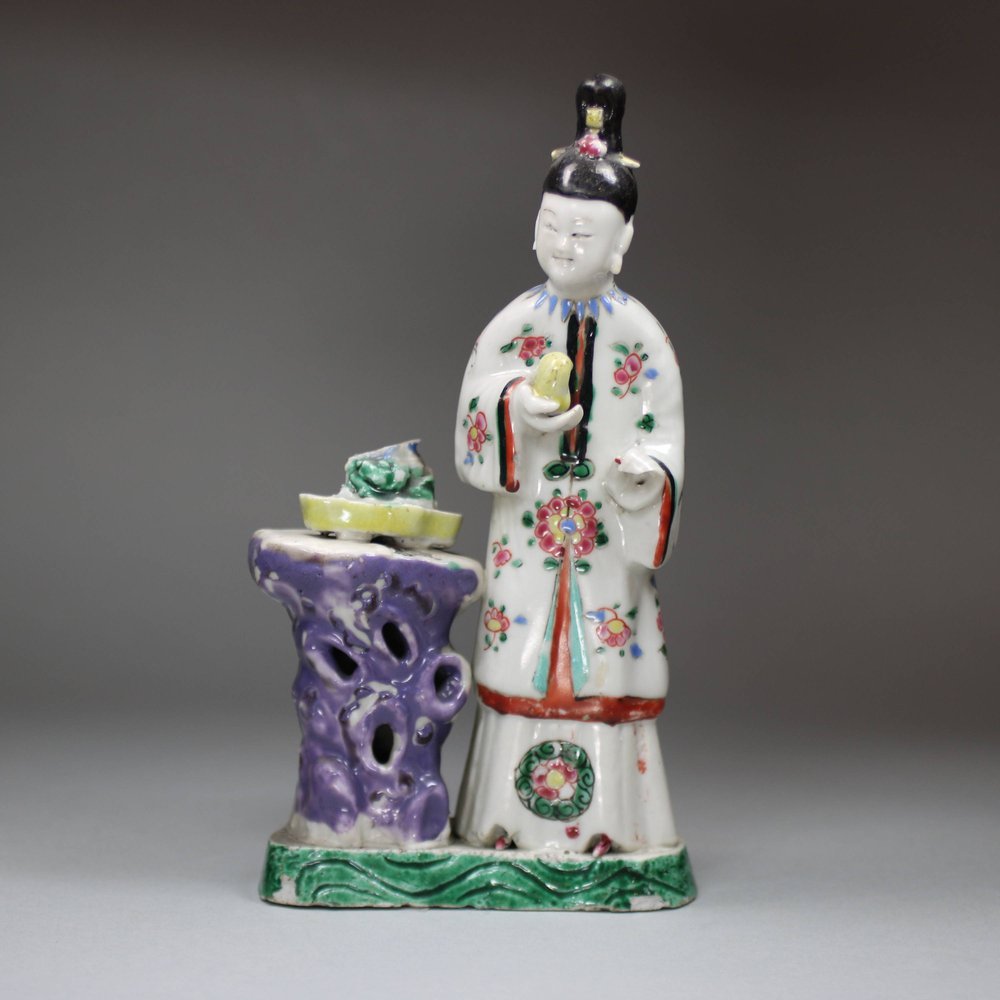 JM3 Famille-rose figure of a lady, Qianlong (1736-95)