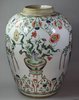 JM6 Large famille verte ovoid jar, Kangxi (1662-1722)