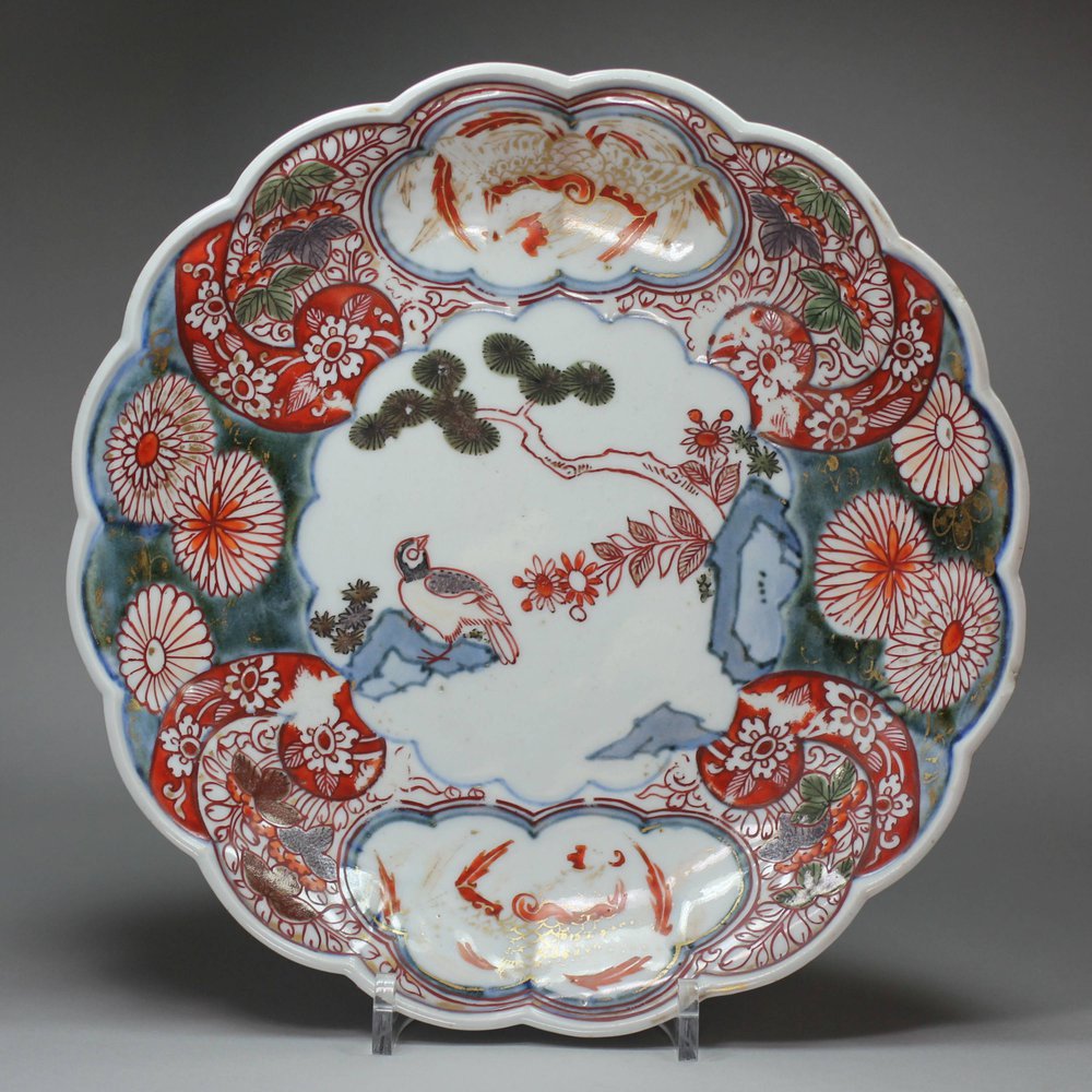 K314 Japanese imari saucer dish, c.1720