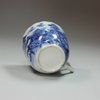 L344B Blue and white coffee cup, 18th century, with lobed rim