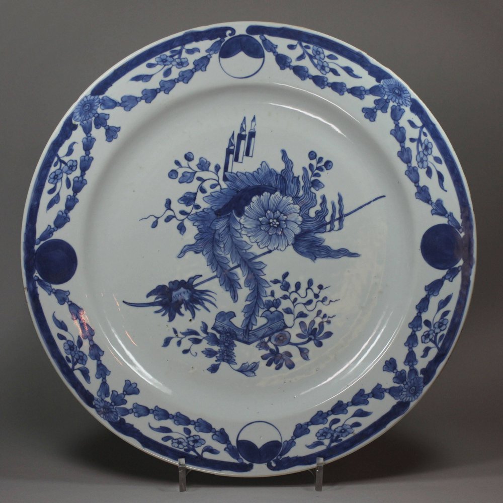 L850 Blue and white plate, Qianlong (1736-95)
