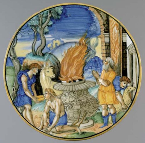 Figure 5. Plate, The Athenians sacrifice to the Goddess Diana