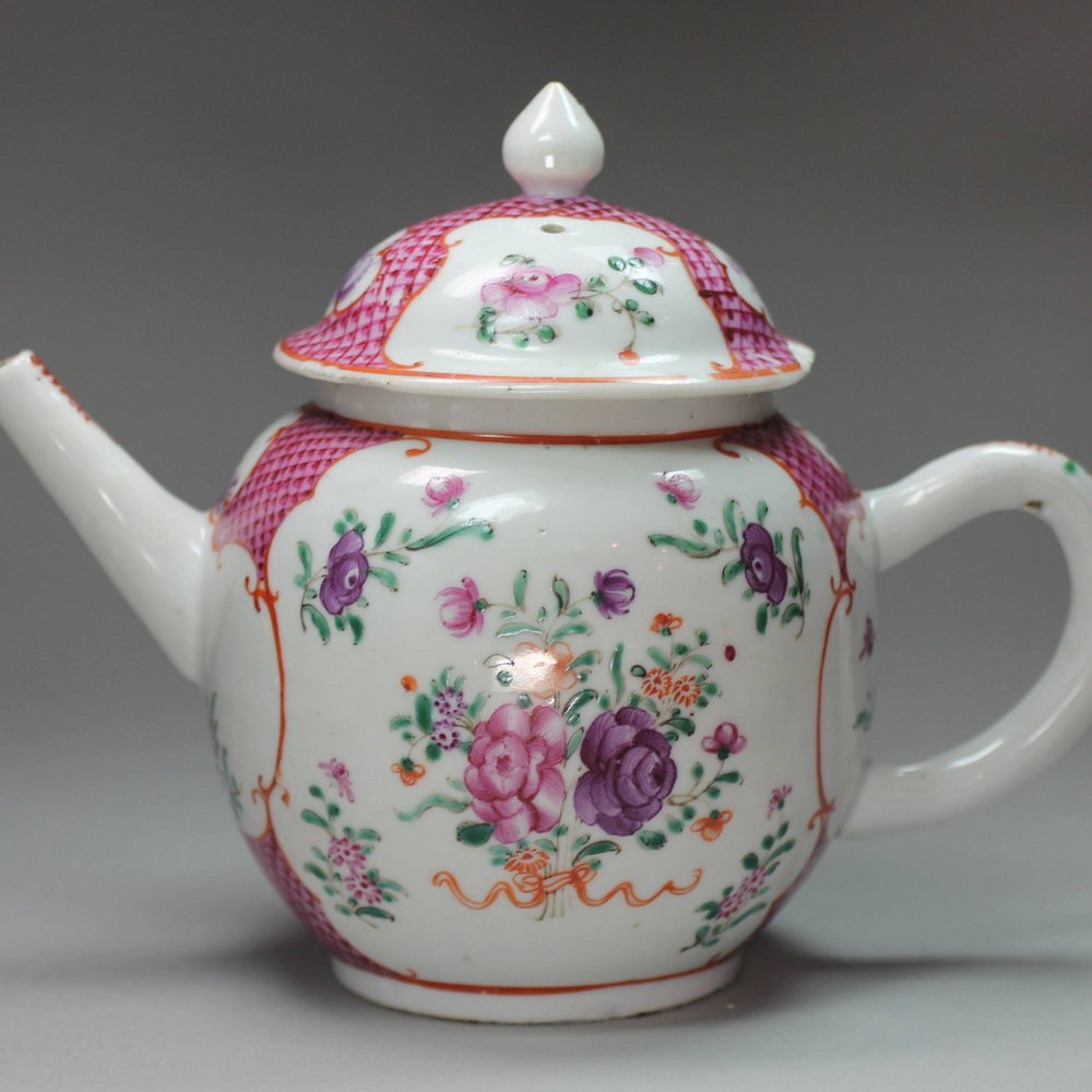 N841 Famille rose teapot, Qianlong (1736-95)
