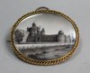P234 Indian miniature brooch of the Red Fort, 19th century