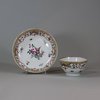 P430 Famille rose teabowl and saucer, Qianlong (1736-95)