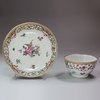 P432 Famille rose teabowl and saucer, Qianlong (1736-95)