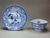 Q145 Blue and white bowl and saucer, Kangxi (1662-1722)