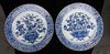 Q344 A matched pair of Chinese large blue and white dishes