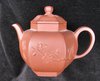 Q460 Fine 18th century Chinese Yixing hexagonal teapot and  domed