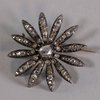 Q540 Diamond brooch, in the form of a flower, diameter: 1 3/4in.