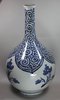 Q919 Rare Japanese blue and white  bottle vase