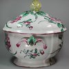 R122 French St Clement faience tureen and cover, 18/19th century