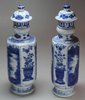 R170 Pair of miniature faceted Kangxi vases and covers from the Vun