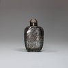 R327 Hair crystal snuff bottle, 19th century, of ovoid form