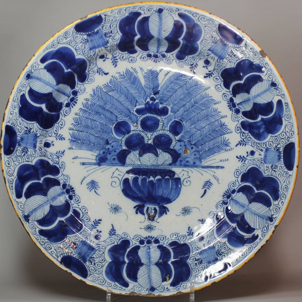 R379 Dutch Delft blue and white charger
