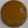 R453 Rare Chinese yellow-glazed octagonal lobed box and cover