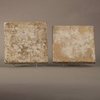 R648NNN Pair of 17th century Dutch tiles decorated tulips