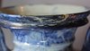 R937 Pair of Italian Savona blue and white amphoras and covers