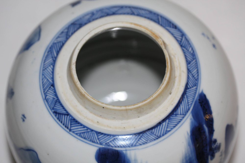 TL147 Blue and white ginger jar, Kangxi (1662-1722)
