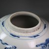U190 Blue and white ginger jar, Kangxi (1662-1722)