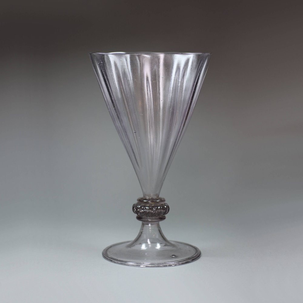 U197 A facon de Venise glass goblet, 17th century