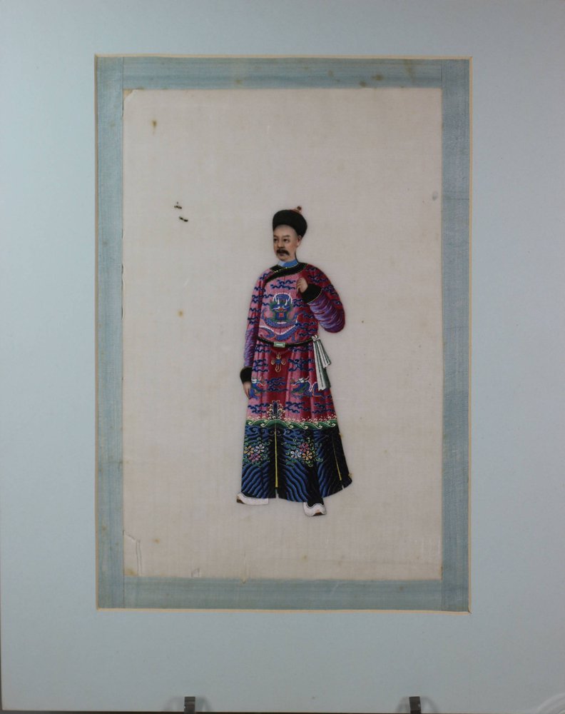 U269 Mounted gouache painting on pith paper, Qing (circa 1820)