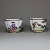U393 Pair of small Canton enamel wine cups, Qianlong (1736-95)