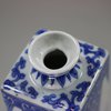 U399 Pair of Chinese blue and white square-section vases