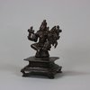 U474 Bronze figure of Lakshmi-Narayana, South India
