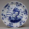 U479 Pair of Chinese blue and white dragon dishes