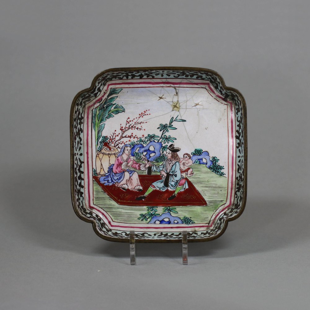 U537 Canton enamel tray, Qianlong (1736-95)
