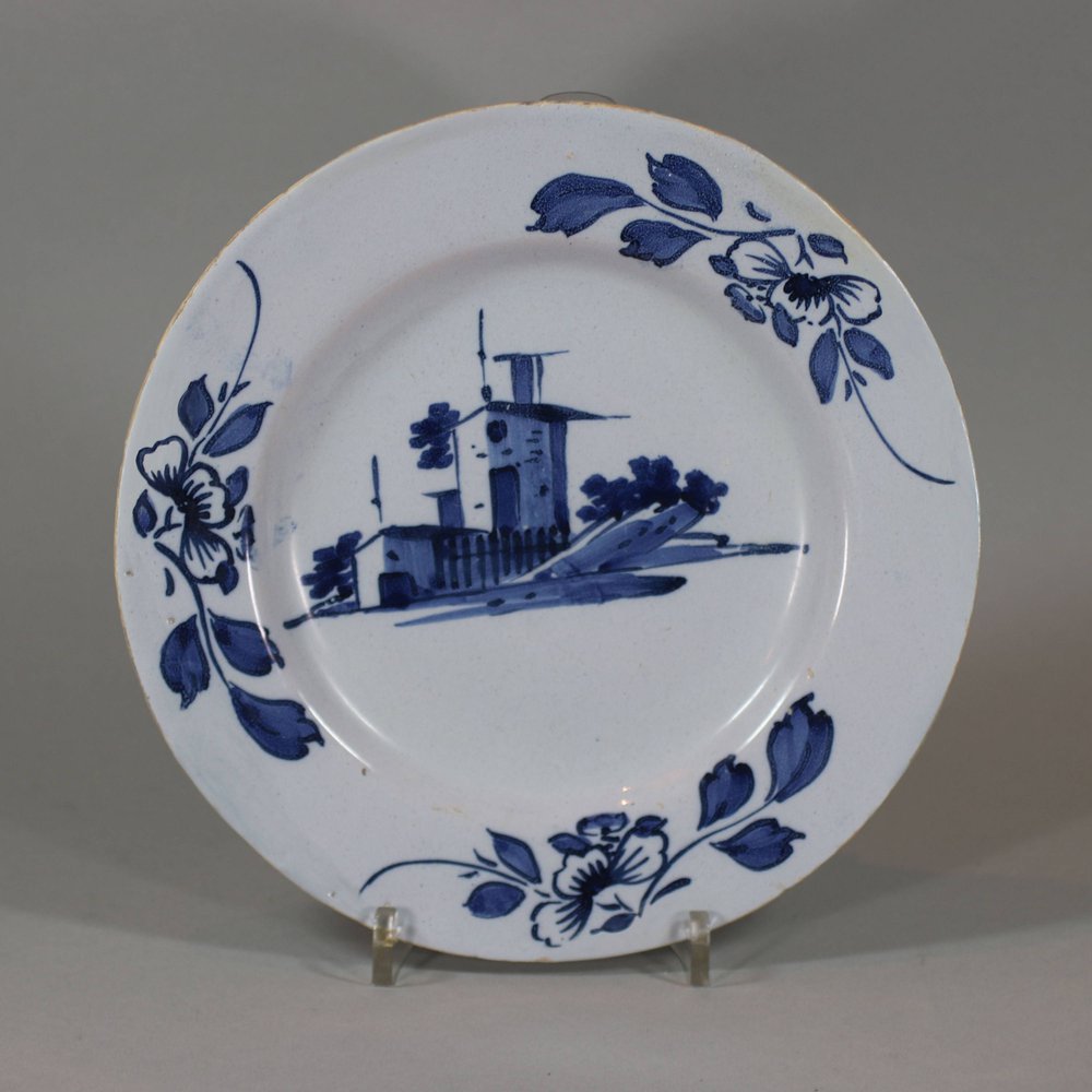 U603 Delft blue and white plate, circa 1760