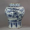 U617 Dutch Delft blue and white vase, 17th Century